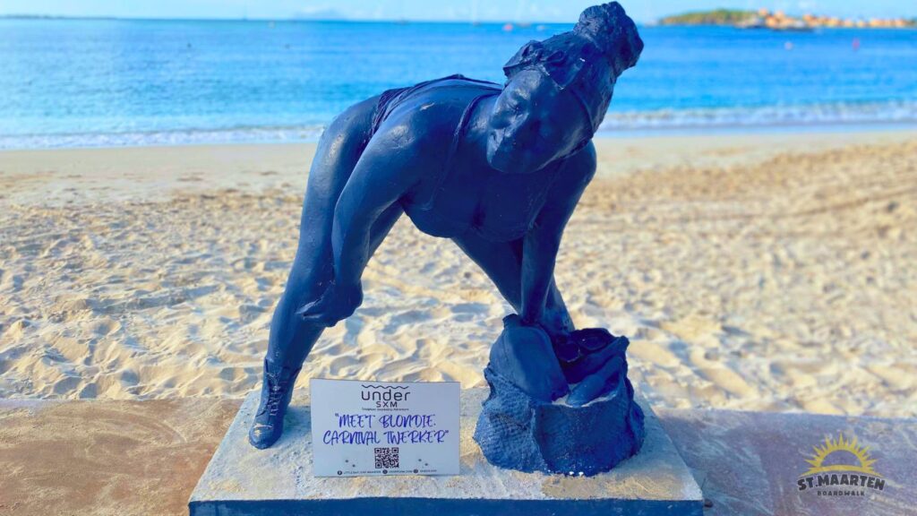 Under SXM Sculptures on the Boardwalk - Blondie Carnival Twerker 