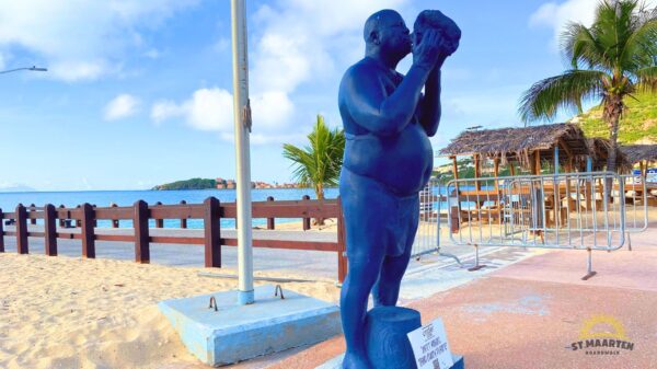 Under SXM Sculptures on the Boardwalk