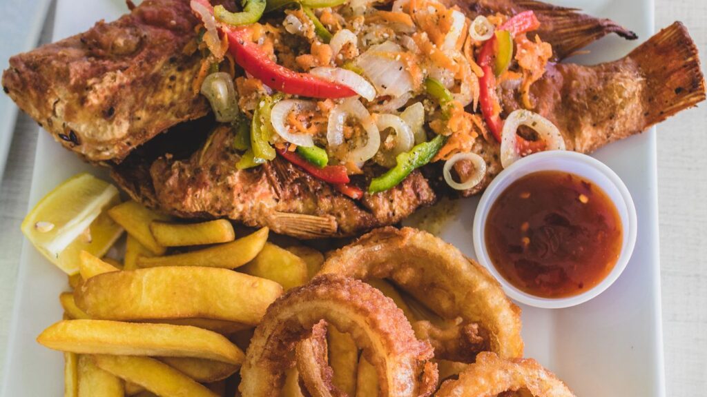 St. Maarten Boardwalk Food