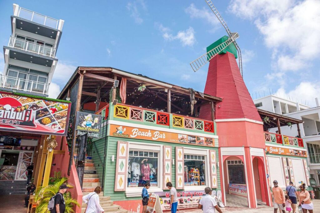 Colorful murals and local culture along the St. Maarten Boardwalk